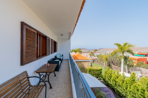 Large balcony with views