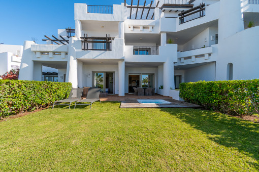 Luxurious 2-bedroom apartment with private garden in the exclusive Las Terrazas de Abama residence