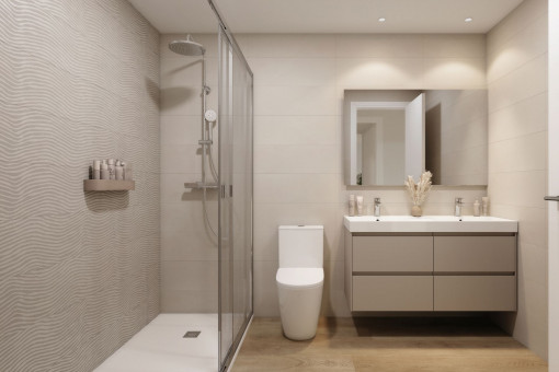 Bathroom with walk-in shower