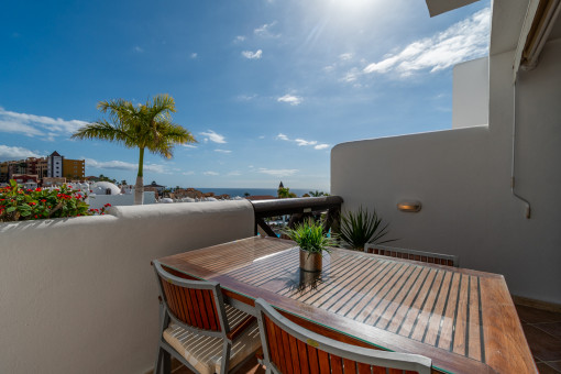 Outdoor dining area