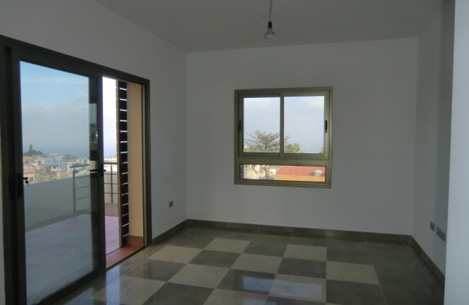 Large living room with dining area as well as Teide and sea views